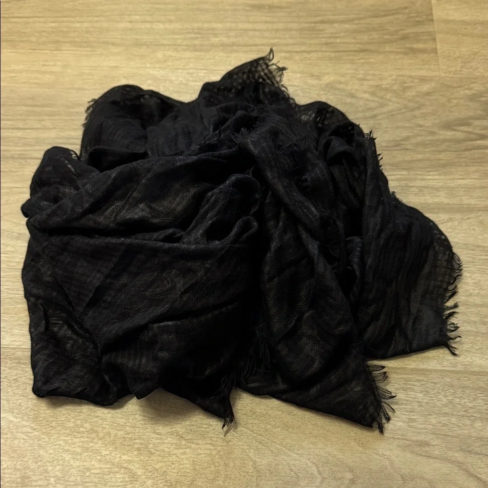Charming Charlie Black Sheer Scarf